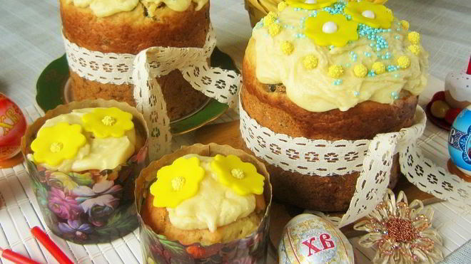 Рецепт Творожного кулича с шоколадной глазурью