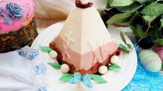 Рецепт Заварной пасхи Три шоколада