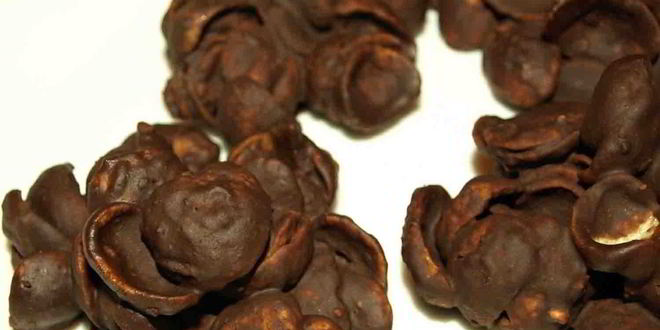 Рецепт песочных шоколадных роз