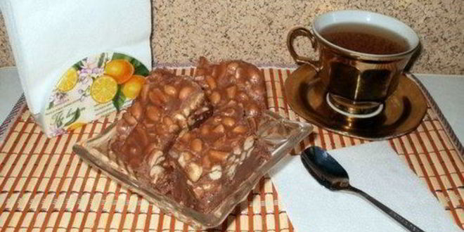 Рецепт домашнего щербета с дробленым арахисом