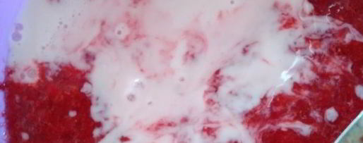 Шаг 1: клубничного щербета