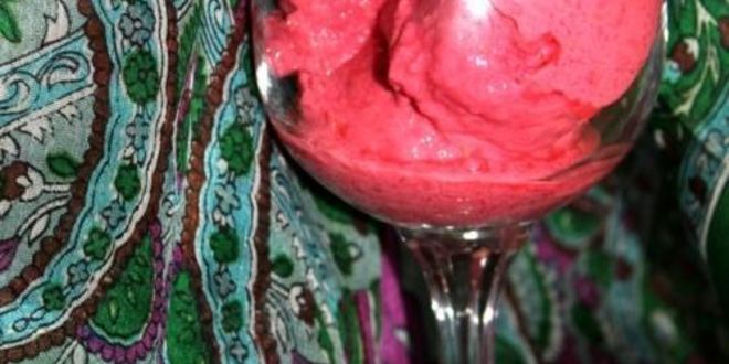 Рецепт малинового щербета