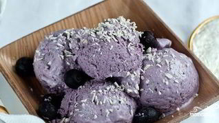 Рецепт Черничного суфле на маскарпоне