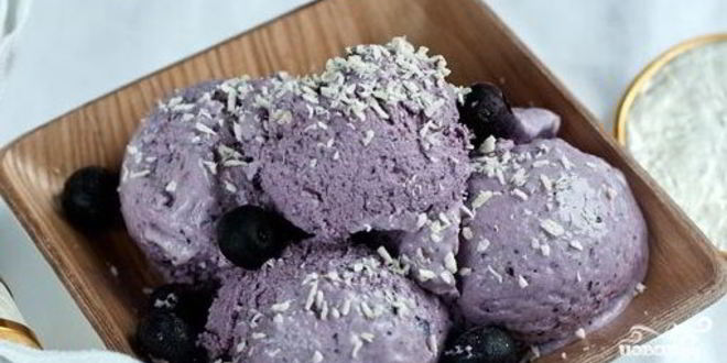 Рецепт черничного суфле на маскарпоне