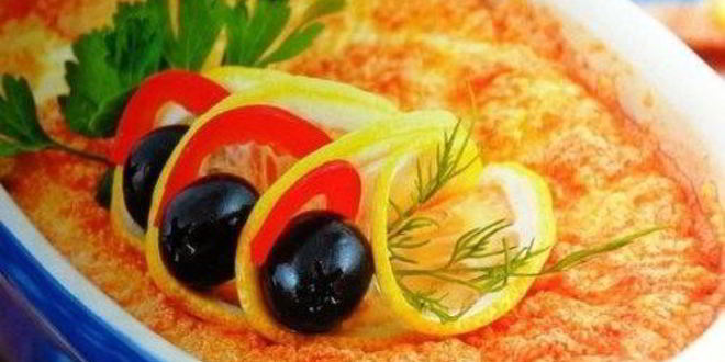 Рецепт камбалы в суфле из сыра