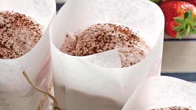 Рецепт Ледяного клубничного суфле