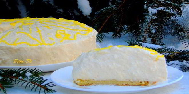 Рецепт шифонового лимонного торта-суфле