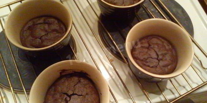 Рецепт шоколадного суфле с ванильным вкусом