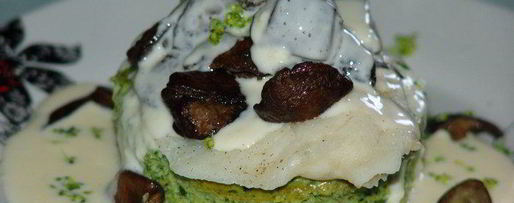 Шаг 4: суфле из брокколи со шпинатом, рыбным филе и лесными грибами