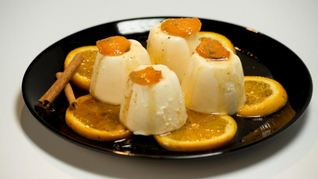 Рецепт Суфле из и огурта с жареными пряными апельсинами