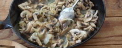 Шаг 5: суфле из кабачков с грибным соусом