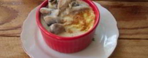 Шаг 6: суфле из кабачков с грибным соусом