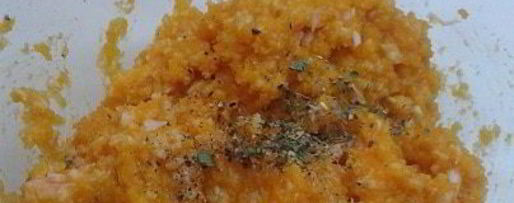 Шаг 2: суфле из тыквы с креветками