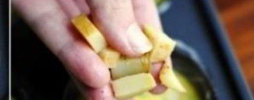 Шаг 8: суфле с картофелем и колбасками