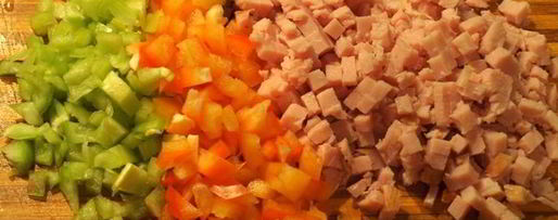 Шаг 1: сырного суфле елка с балыком