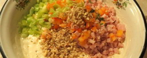 Шаг 2: сырного суфле елка с балыком