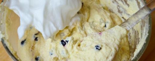 Шаг 6: творожного суфле с черникой