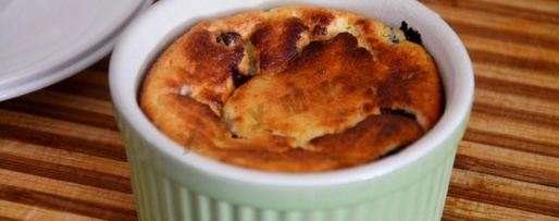 Шаг 8: творожного суфле с черникой