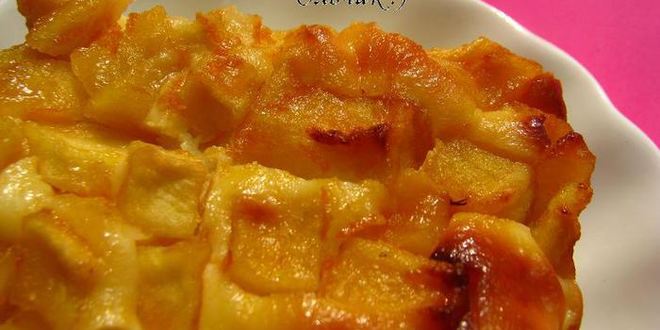 Рецепт творожного суфле с карамелизированными яблоками