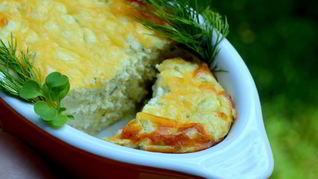 Рецепт Творожного суфле с цветной капустой