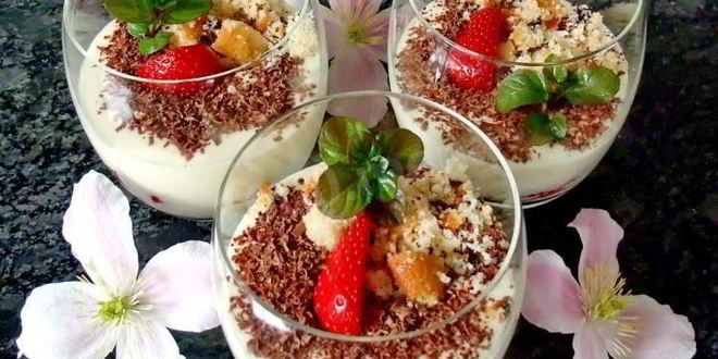 Рецепт клубнично-ванильного тирамису