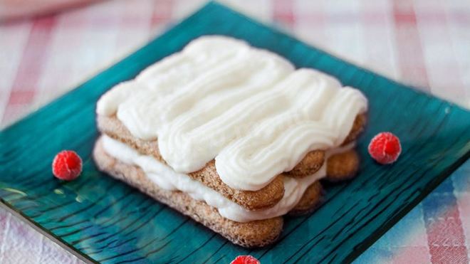 Рецепт Крема для тирамису с маскарпоне с сахарной пудрой и сливками