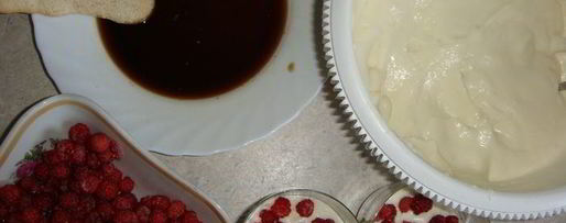 Шаг 5: малинового тирамису