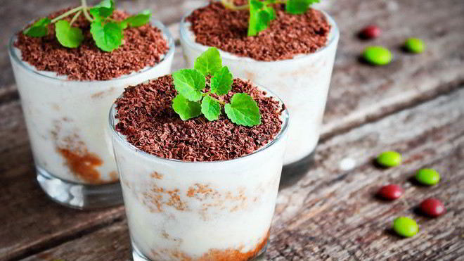 Рецепт Парфе Тирамису с маскарпоне и шоколадом