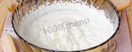 Шаг 3: тирамису без яиц с маскарпоне