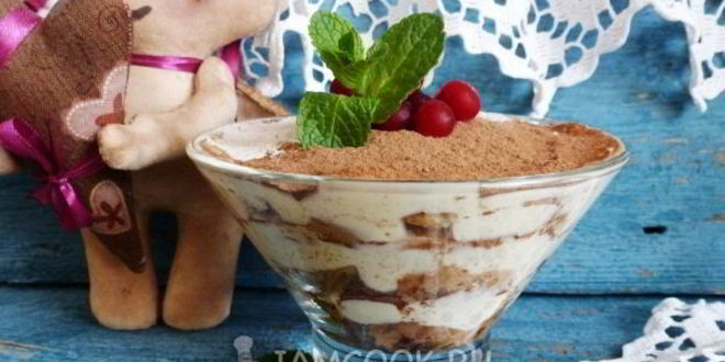 Рецепт тирамису из печенья