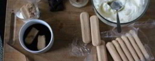 Шаг 2: тирамису на сливках