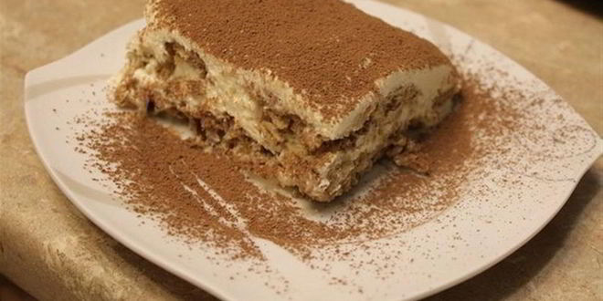 Рецепт тирамису с геркулесом и отрубями