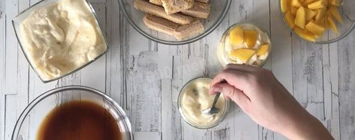 Шаг 9: тирамису с манго