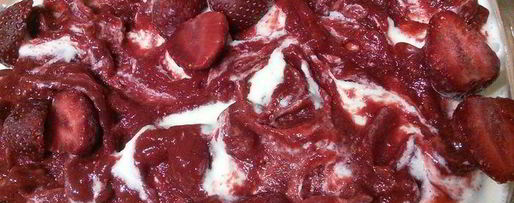 Шаг 5: ванильно-клубничного мороженое тирамису