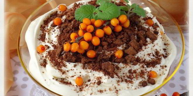 Рецепт ванильно-облепихового тирамису