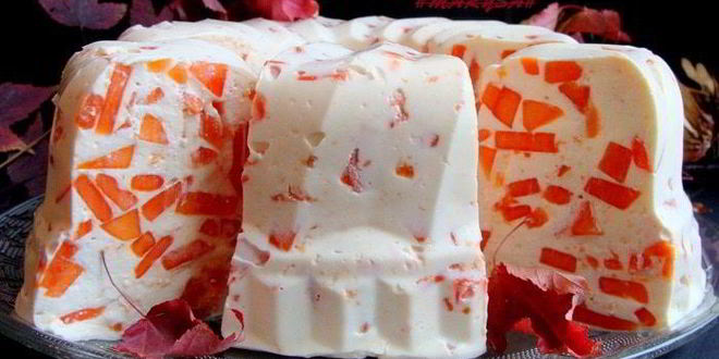 Рецепт творожно-сливочного десерт с папайей