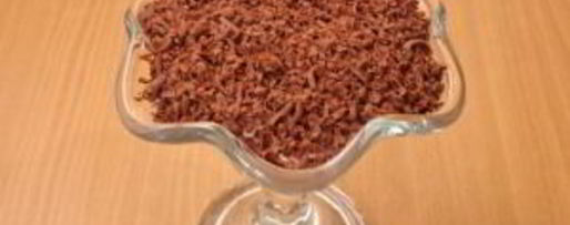 Шаг 5: творожного десерта с шоколадом и черешней