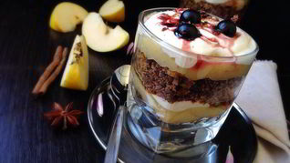 Рецепт Яблочного десерта Крестьянки под вуалью