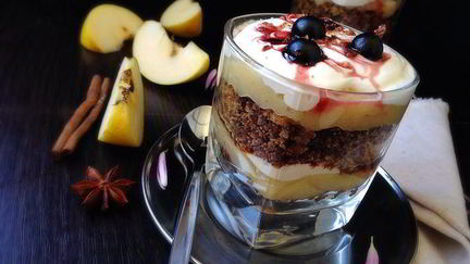 Рецепт Яблочного десерта Крестьянки под вуалью