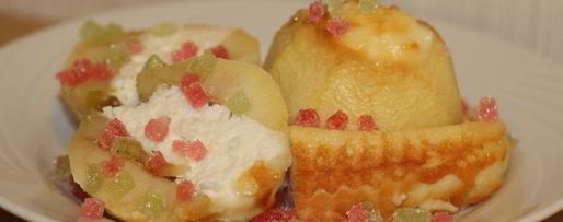 Шаг 9: яблок, запеченных в сметанной заливке