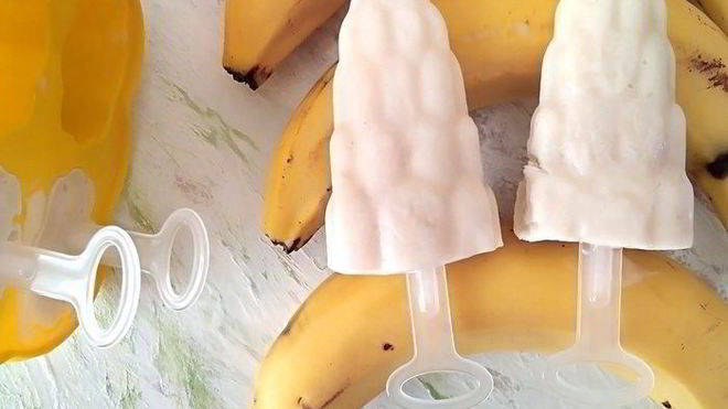 Рецепт Замороженного десерта из бананов