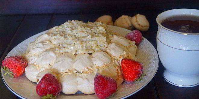 Рецепт завтрака по мотивам десерта павлова