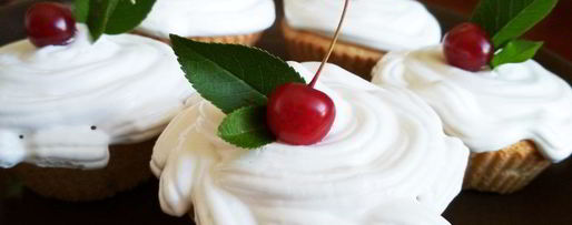 Шаг 7: бисквита с вишней и зефирным кремом