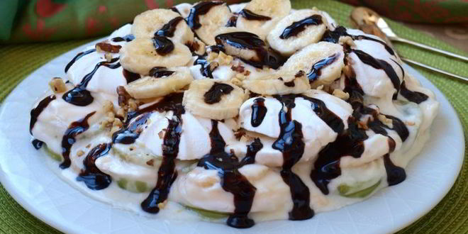 Рецепт десерта иза зефиры с фруктами