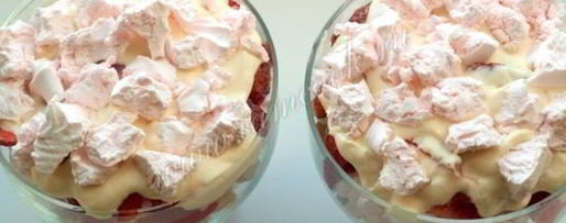 Шаг 5: клубничного десерта с зефиром