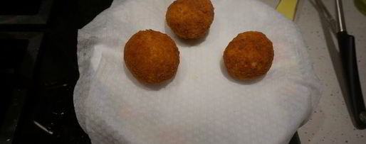 Шаг 8: аранчинь с моцареллой и грибами