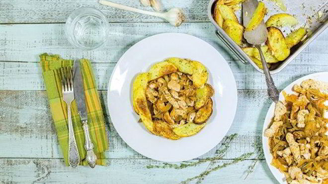 Рецепт Азу из индейки на сковороде