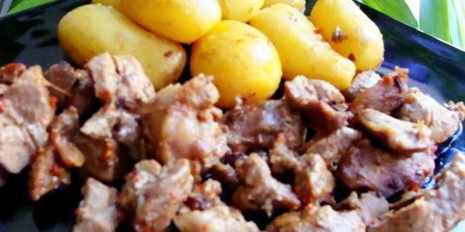 Рецепт азу из индейки с запеченным картофелем