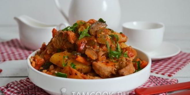 Рецепт азу из индейки в мультиварке