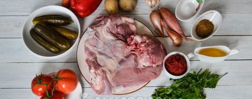 Шаг 1: азу из индейки в мультиварке